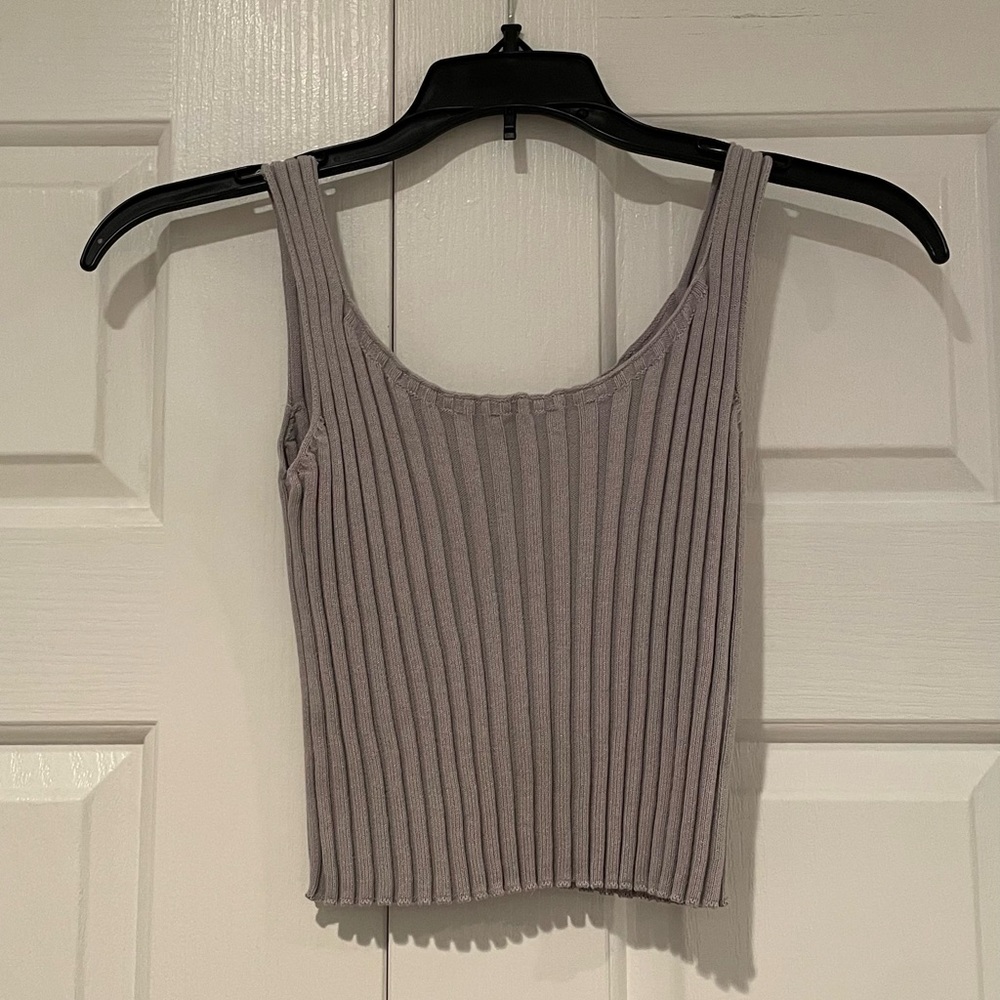Gray tank striped